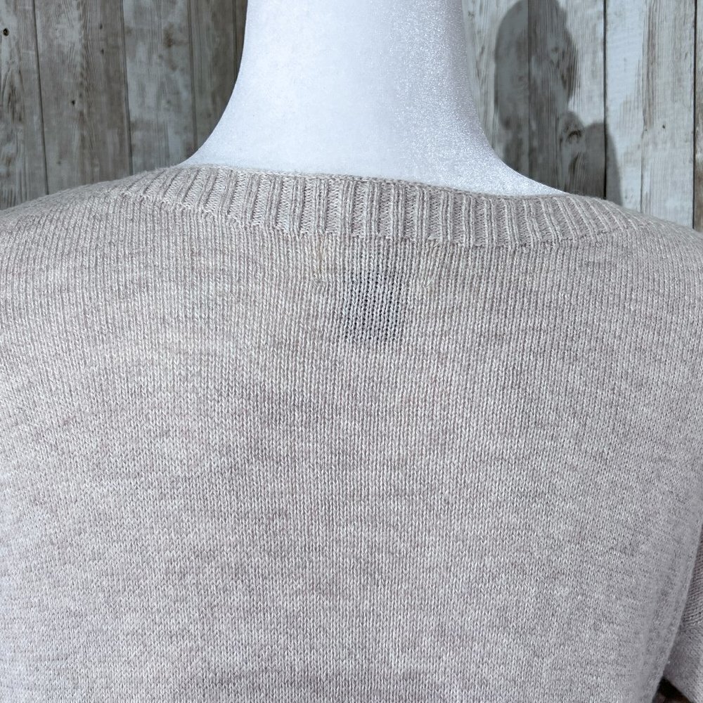 Women's Old Navy Long Sleeve Sweater | Beige | Boat Neck Top | Size Small - Picture 10 of 13